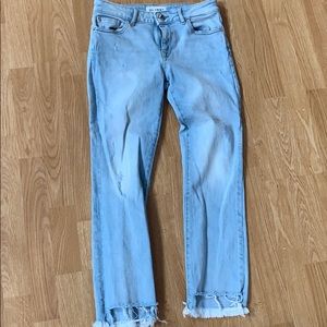 DL 1961 ankle step hem jeans
